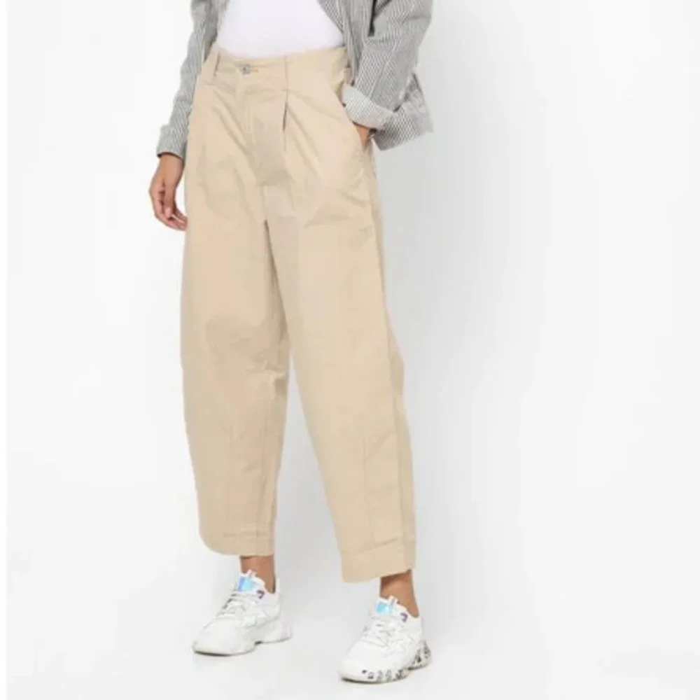 New Levi's Pleated Utility Balloon Trouser Pants in Nomad Neutral Size 30